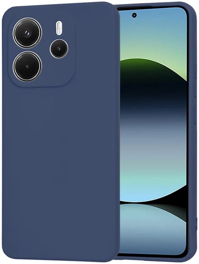 Hoesje geschikt voor Xiaomi Redmi Note 14 4G 164.8mm - Techsuit Soft Flex Silicone Back Cover - Navy Blue