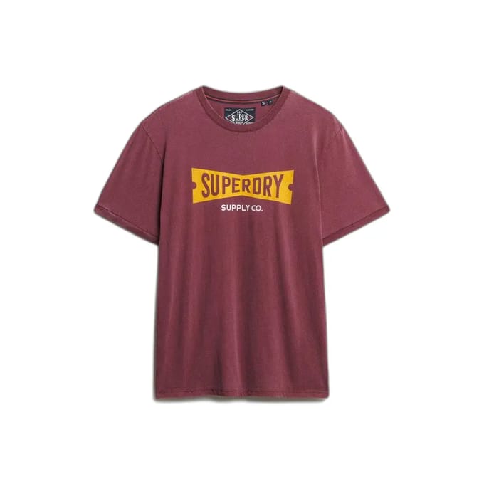 Superdry - Heritage Tab T-shirt met losse pasvorm - Heren - T-shirts
