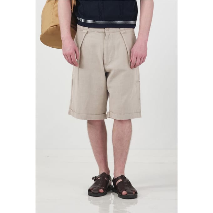 Hoge Taille Brede Pantalon Korte Broek met Zakken
