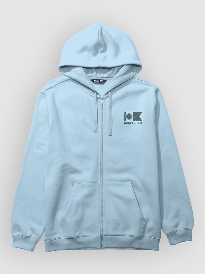 Salty Crew Stitched Zip Hoodie blauw
