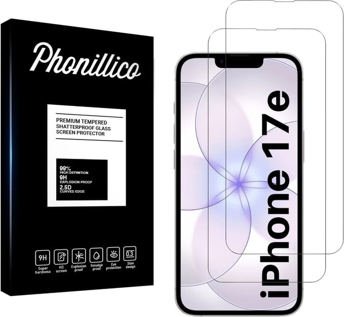 Screenprotector geschikt voor iPhone 17e - 2 stuks Beschermglas van glas Transparante glazen schermbeschermfolie
