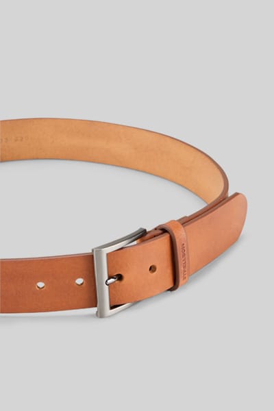 strellson riem Leather Belt 4,0 W85 Cognac bruine