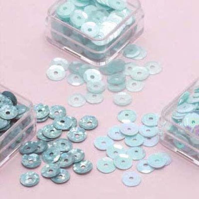 Trio Pailletten 6mm Mint