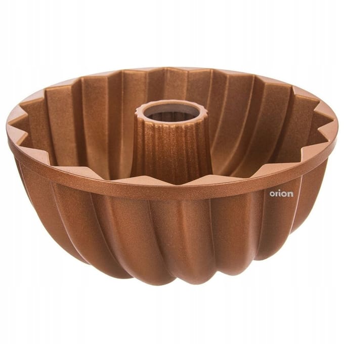 Orion Marissa Kopergecoat Aluminium Anti-aanbak Bundt en Babka Cakevorm met Schoortsteen 24 cm