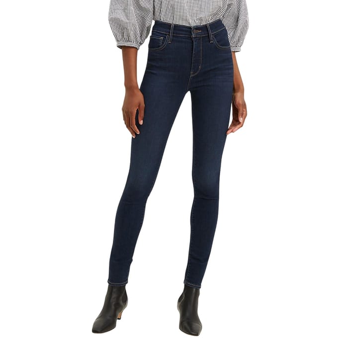 Levis Dames/Dames High Rise Skinny Jeans (Diepe rust)