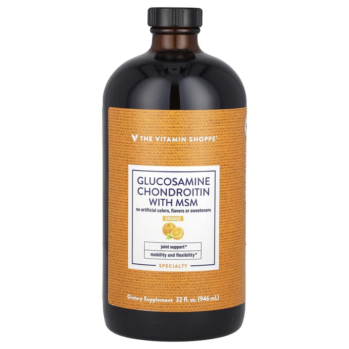 Glucosamine Chondroïtine met MSM, Sinaasappel, 946 ml (32 fl oz)