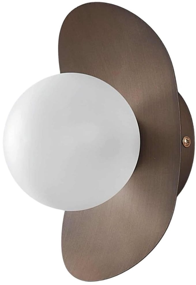 Kosilum - Aurema - Wandlamp - Bruin - Metaal en glas