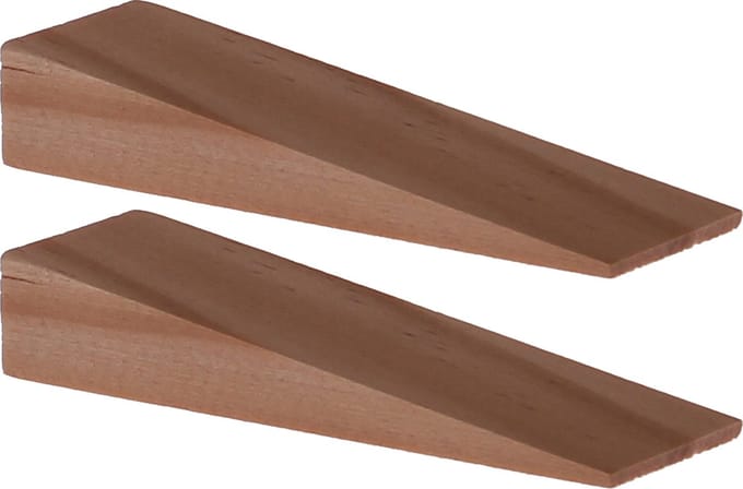 Deltafix Deurwig - 2x - hout - 7 x 1,2 cm - deurstopper