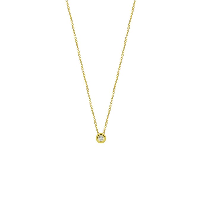 Collier Diamant 0.01ct H Si 41 - 43 - 45 Cm