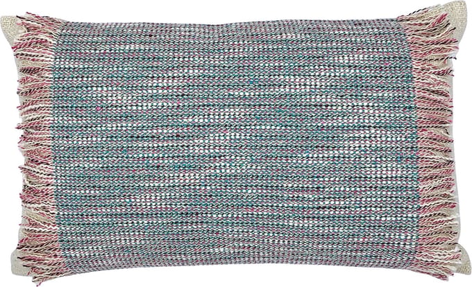 Lavandoux - Sierkussen - Geweven Kussen met Franje - Multi - 30 x 50 cm