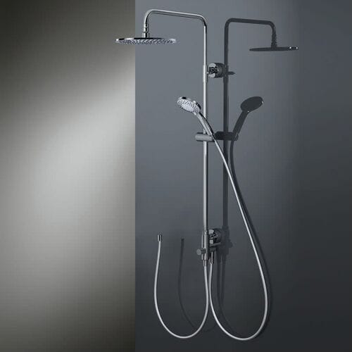 HSK Shower-Set Model RS 200 Universal, overhead shower flat, round 40 cm