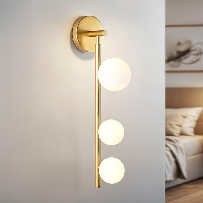 Gouden wandlamp Taj