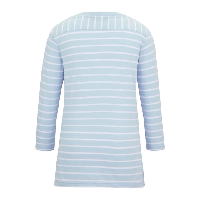 Regatta Dames/Dames Baylette II Gestreept T-shirt (Hemelsbreed/Wit)