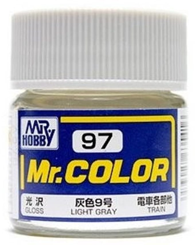 Gunze Mr. Hobby C-097 - Mr. Color 10 ml Light Gray - Lacquer Modelbouwverf