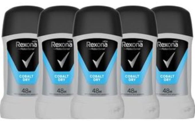 Rexona Men Motion Sense Cobalt Dry Deodorant - 5 x 50 g