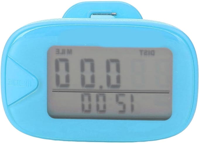 Wandelstappenteller - Activiteitstracker - Gezondheid bijhouden - 7-daags geheugen - Groot display - Blauw