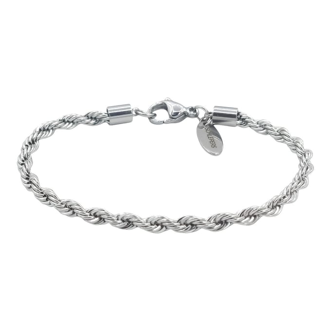 Dames armband koord - Premium staal - 18 cm / 4 mm