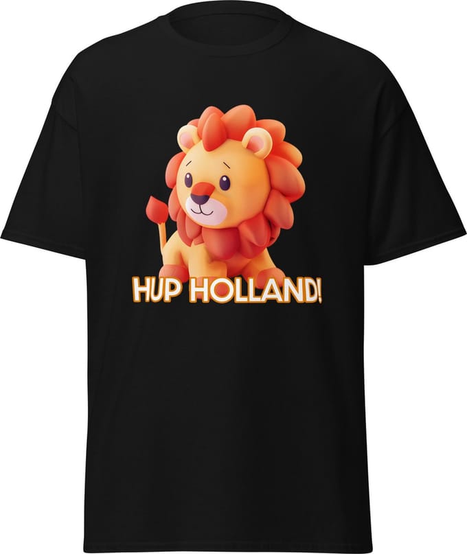 Hup Holland! T-Shirt - Zwart, M