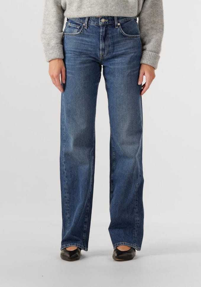 7 For All Mankind Tess Trouser Explorer Jeans Dames - Broek - Blauw - Maat 25