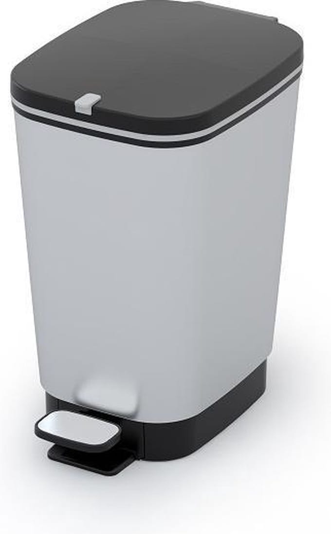 Keter Pedaalemmer Chic Bin - Kunststof - Zwart - 18x27x30cm - 10l