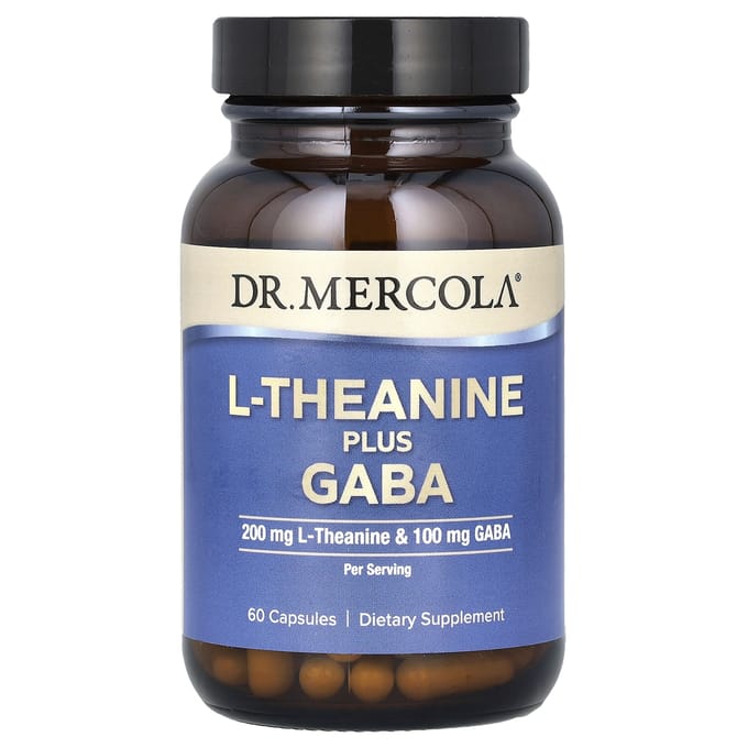 Dr. Mercola - L-Theanine Plus GABA - rustgever - 60 capsules
