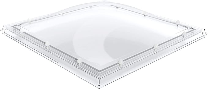Domelite lichtkoepel dubbelwandig- helder 0500 x 0500 mm