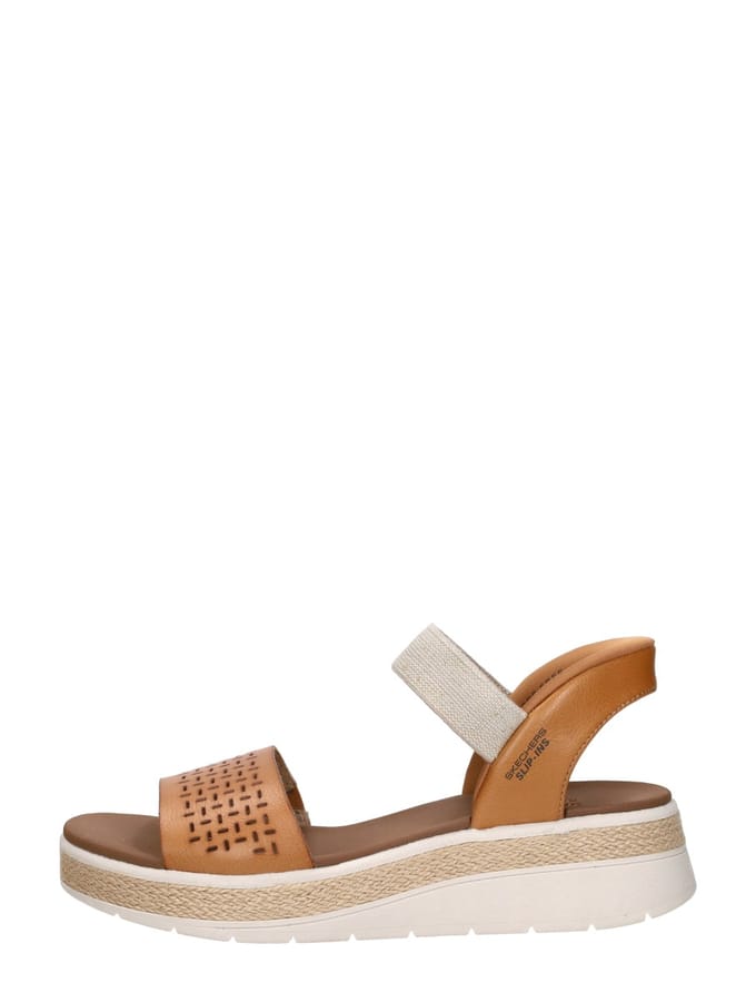 Skechers Slip-ins Bobs Sun Ray - Step Aside - Dames Sandalen - Luggage