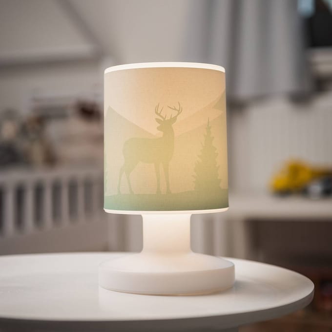 Elobra Scandi Wald LED oplaadbare tafellamp, groen, 21 cm, kunststof