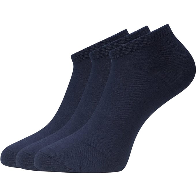 Bamboo Basics Sneakersokken Dani - 3-pack - Maat 35-40 - Bamboe Navy Sokken - Onzichtbare Sokken