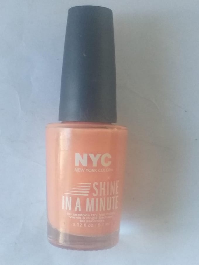 NYC shine in a minute nail polish 203 Sunny manhattan