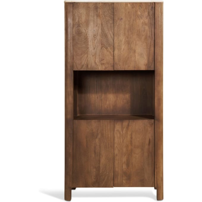 Wandkast Nova Bruin Marmer 180cm - Giga Meubel