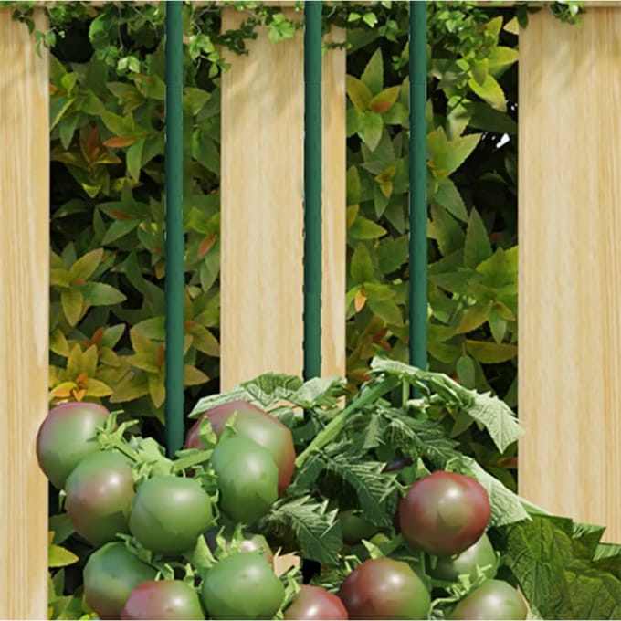vidaXL - Plantenstaken - 30 - st - 115 - cm - staal - groen