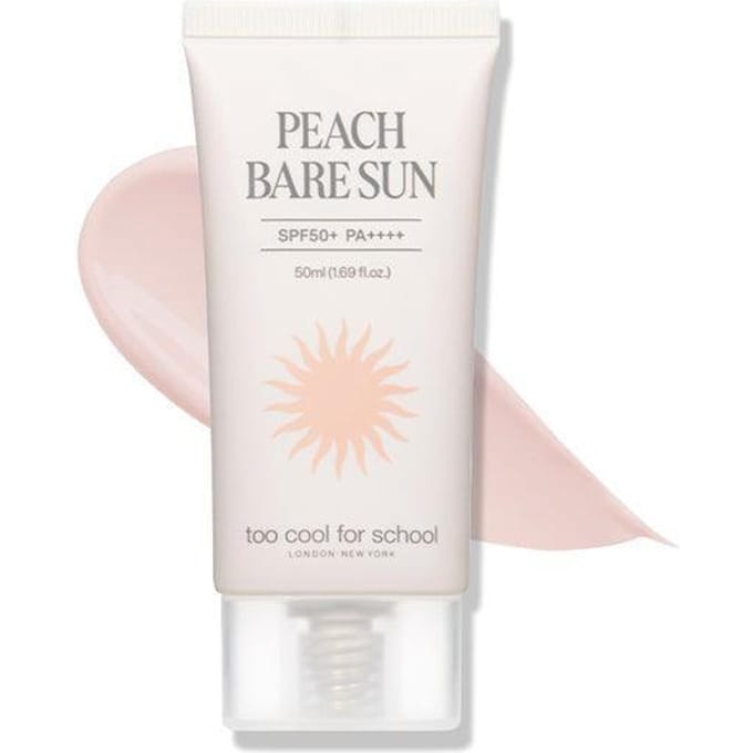 [te cool voor school] Peach Bare Sun SPF 50+ PA++++ 50ml white