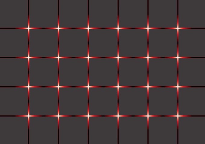 Abstract Modern Squares Black Red Photo Wallcovering