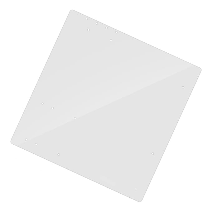 Boîtier d'ordinateur en acrylique transparent à cadre ouvert, support de base DIY pour carte mère MATX white