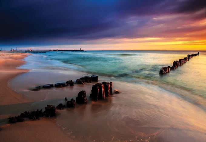 Fotobehang Beach Scene | XL - 208cm x 146cm | 130g/m2 Vlies