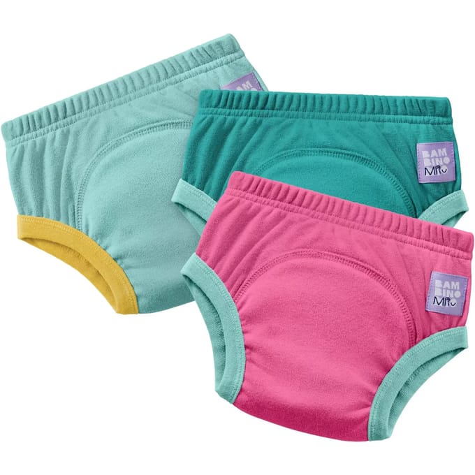 Wasbare Zachtroze Pottytrainingsbroek Baby Bambino Mio (x3)