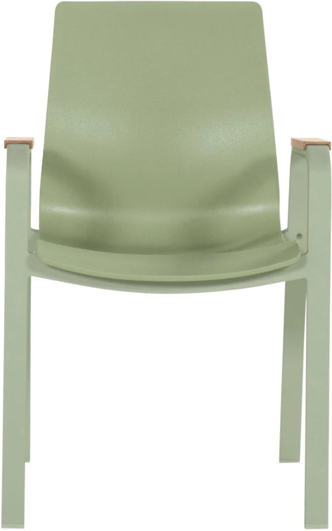 Flow Dining Stoel | Zachtgroen | 57 x 56,5 x 90 cm