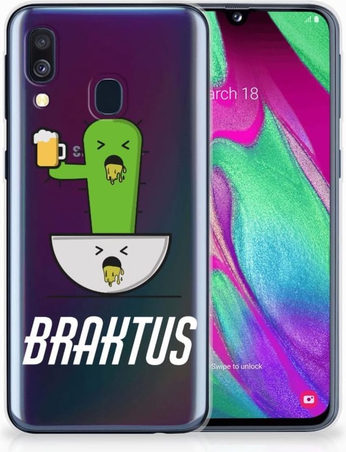 Samsung Galaxy A40 Telefoonhoesje met Naam Braktus