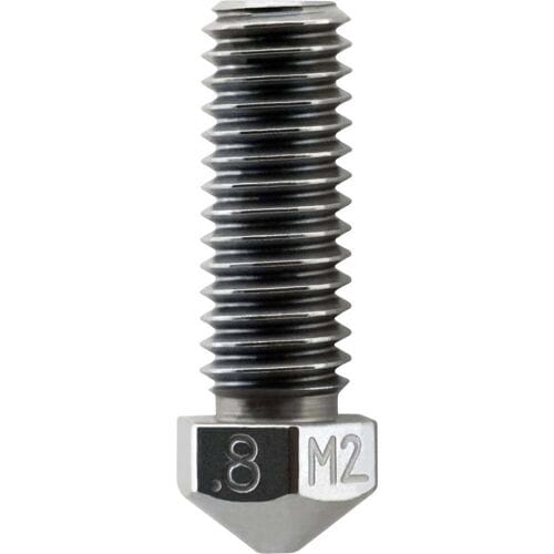 Micro-Swiss 3D-printermond 0.8mm M2 Hardened High Speed Steel High Flow 1.75mm Nozzle M2502-08