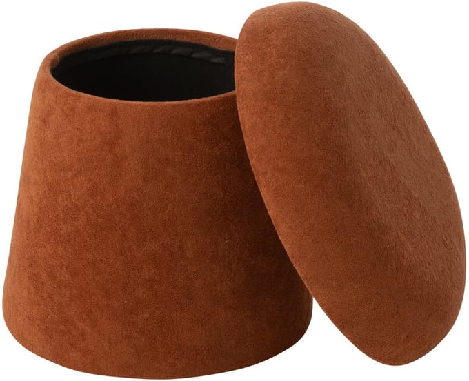 J-Line kruk Paddenstoel - hout - terracotta - small