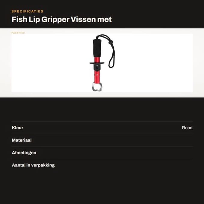 Dailygoods- Fish Gripper met Polsband - Roestvrij Staal