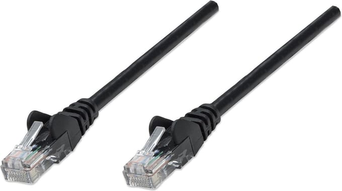 Intellinet 343350 RJ45 Netwerkkabel, patchkabel CAT 6 U/UTP 5.00 m Zwart 1 stuk(s)