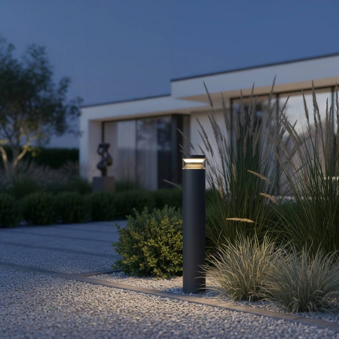 Ideal Lux LED tuinpadverlichting Boeing, hoogte 70 cm, zwart, IP65