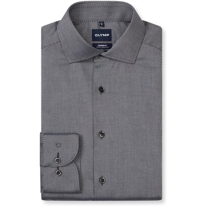 OLYMP Luxor Overhemd, Modern Fit, Royal Kent, Zwart