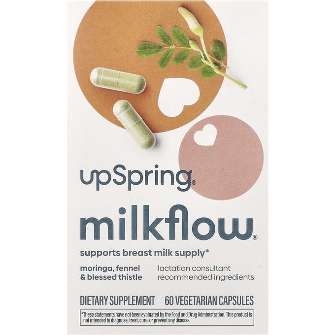 UpSpring, MilkFlow, 60 Capsules Végétales
