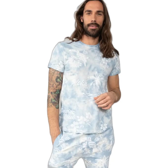 DEELUXE T-shirt met bloemenprintPEACEFUL Sky