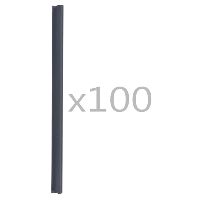 Clips pour Lamelles d'Écran de Confidentialité 100 pièces PVC Anthracite