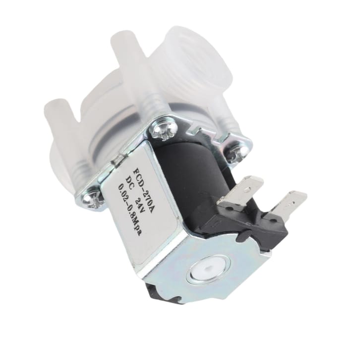 1/4 Inch Normaal Gesloten N.C. Type 24V DC Plastic Solenoïdeklep voor Puur Water Machine