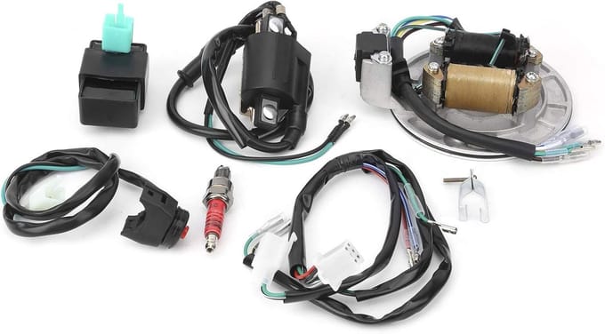 Complete Set voor Ontsteking: Coils, Stator, CDI, Bedrading en Bougies voor 50cc-125cc Motoren en ATV's